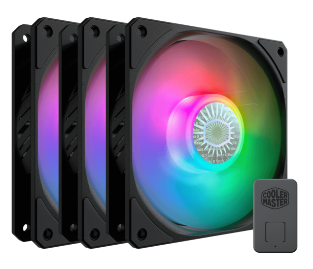 COOLER MASTER Zestaw 3 wentylatorów Sickleflow 120 ARGB 3w1 MFX-B2DN-183PA-R1 - 732774 - zdjęcie